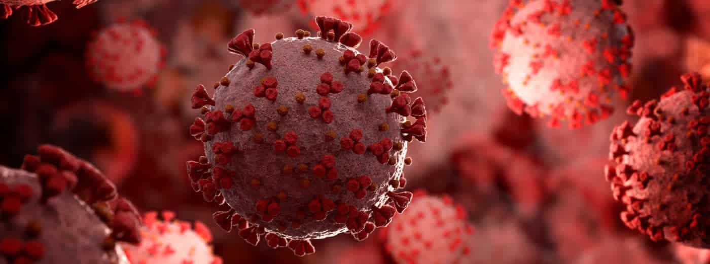 3D image of virus on a microscopic level