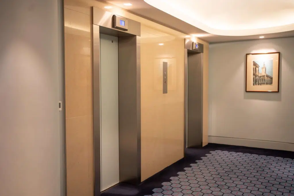 Image of lifts inside Kensington Heights property.
